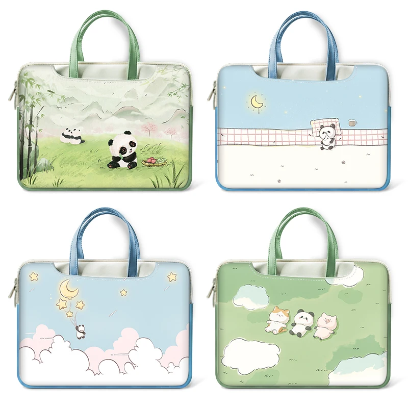 PU Laptop Bag Panda Cover Laptop Case 12\