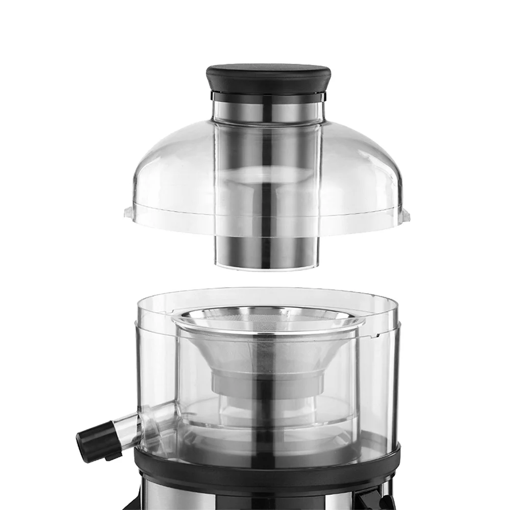 Poderoso espremedor elétrico doméstico de aço inoxidável 800w 2L com display de cristal