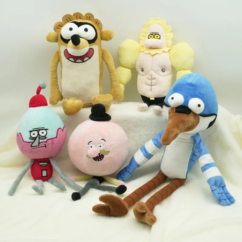 

Regular Show Mordecai Rigby Plush Doll Cartoon Stuffed Toy Soft Animal Plushies Kids Gift