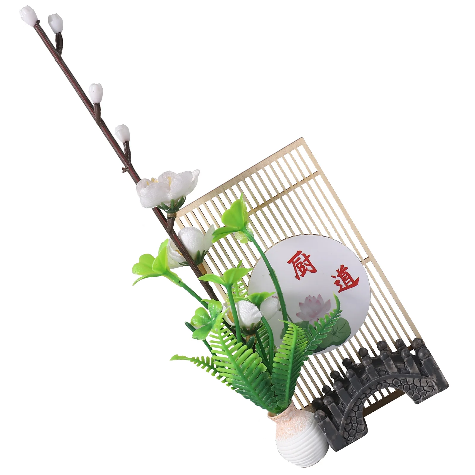 

Artificial Flower Ornament Small Decor Sushi Tableware Decoration Plate Japanese DishSushi Platter Decorfaux plants for sushi