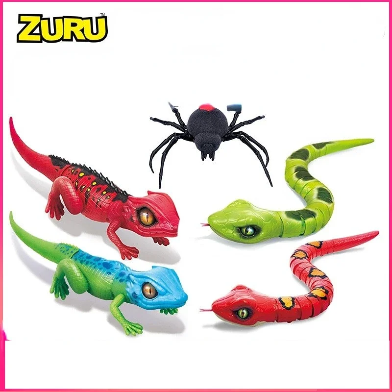 New Surprise Doll ZURU Lebo Simulation Spider Walking Lizard Parade Snake Intelligent Reptile Boy Gift Parody Toy