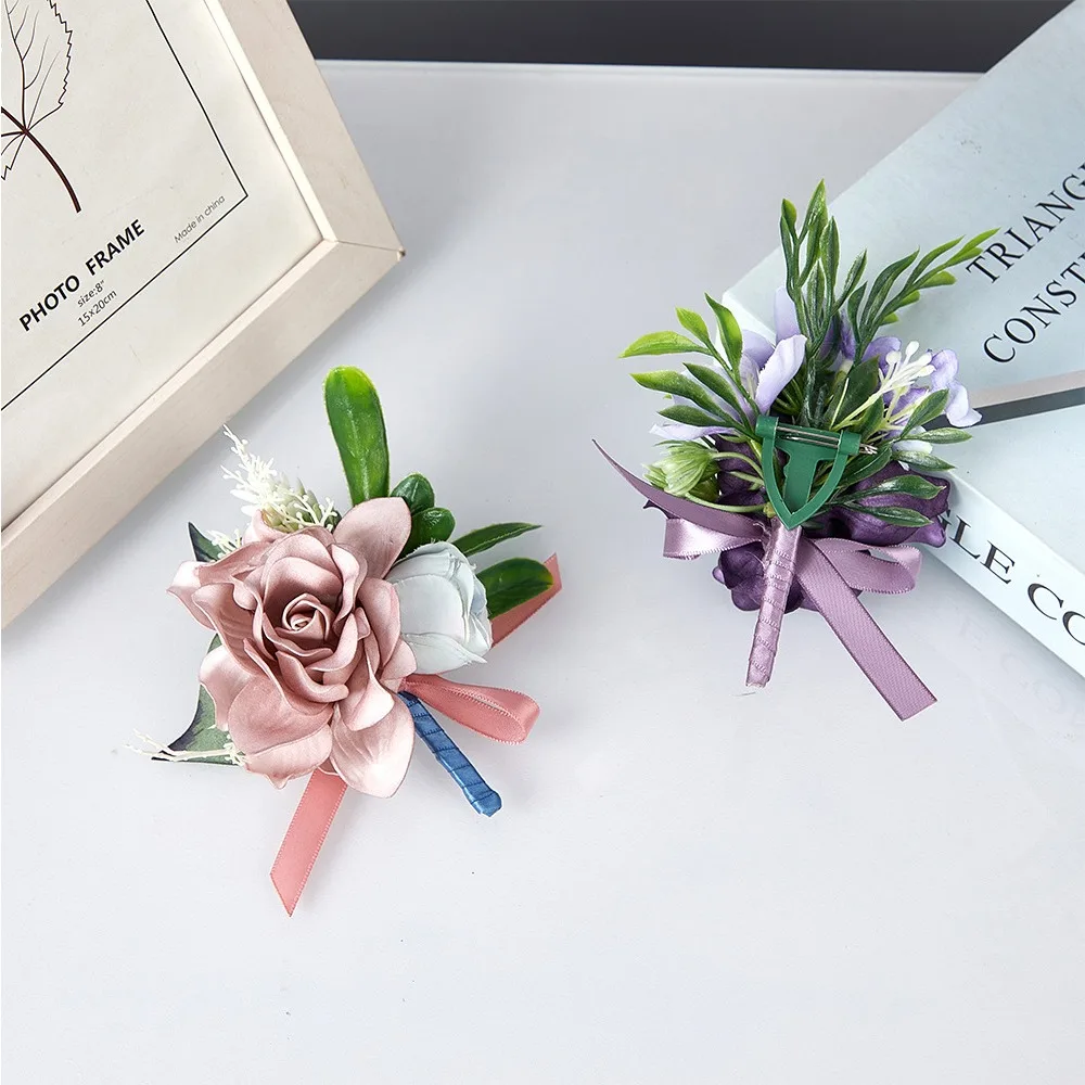 Виноградная свадебная бутоньерка для мужчин, листья для жениха, аксессуары для боды, фиеста, браслет для подружки невесты, цветы, аксессуары для свадьбы