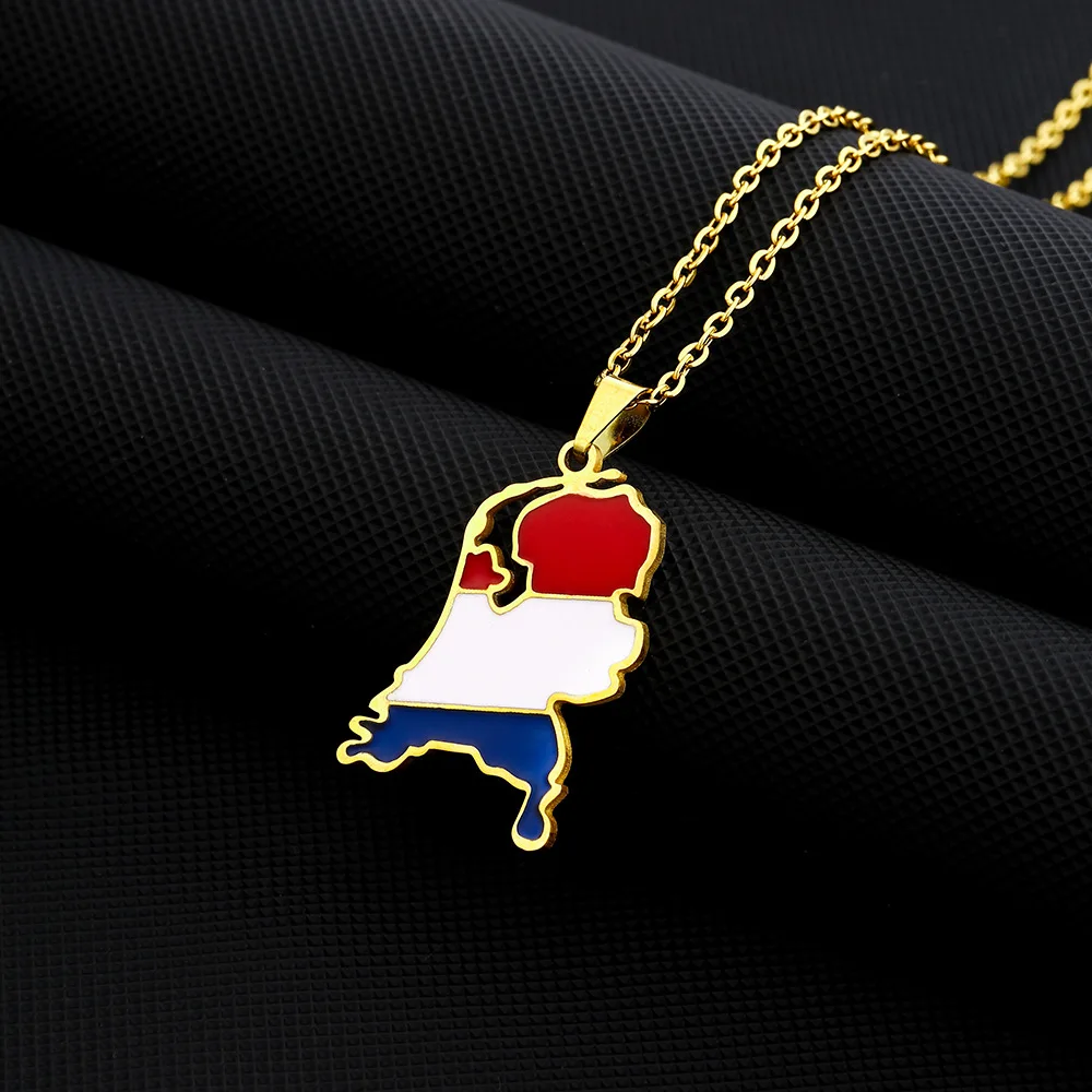 Minimalist Stainless Steel Dutch Pendant Necklace High-end Stylish Exquisite Necklaces Fashion Unisex Jewelry Accessory