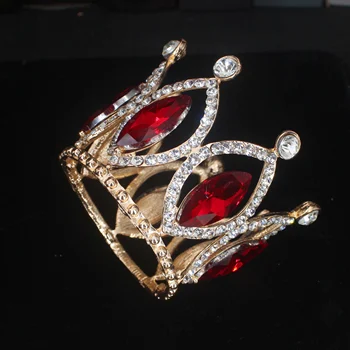 MINI Tiaras และ Crowns คริสตัลน่ารักเค้กวันเกิดเบเกอรี่ตกแต่งเครื่องประดับเด็กเล็กมงกุฎอุปกรณ์เสริมผม