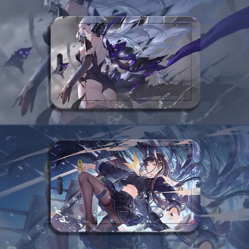 Azur Lane Prinz Eugen Card Protector Card Holder Anime Lanyard ID Protective Case Hanging Neck Bag Card Cover