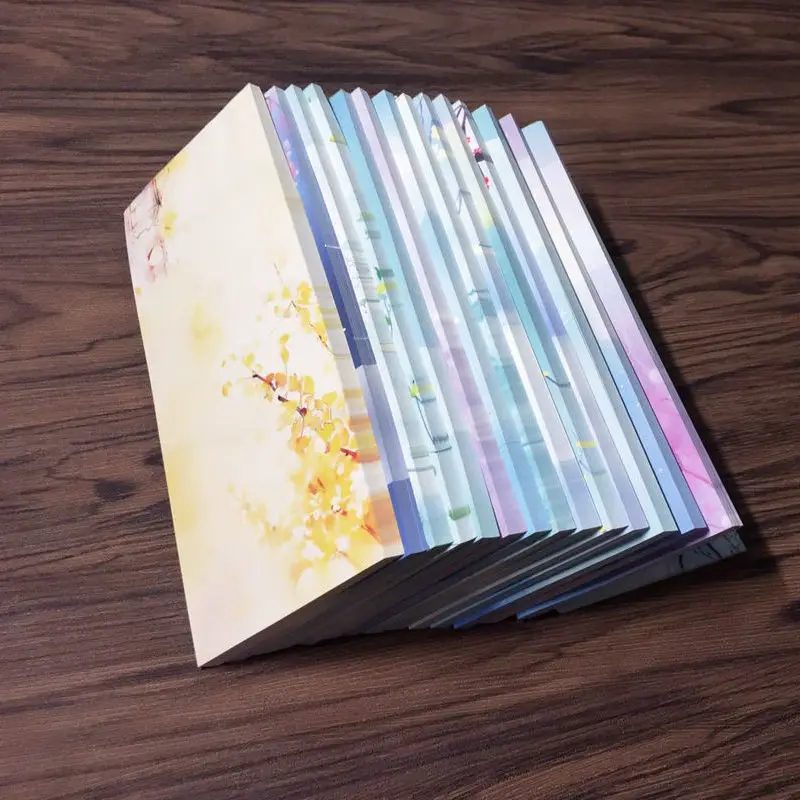 360 folhas estilo chinês nota, estilo retro kraft papel nota livro, papel de nota removível, papel de mensagem pegajosa