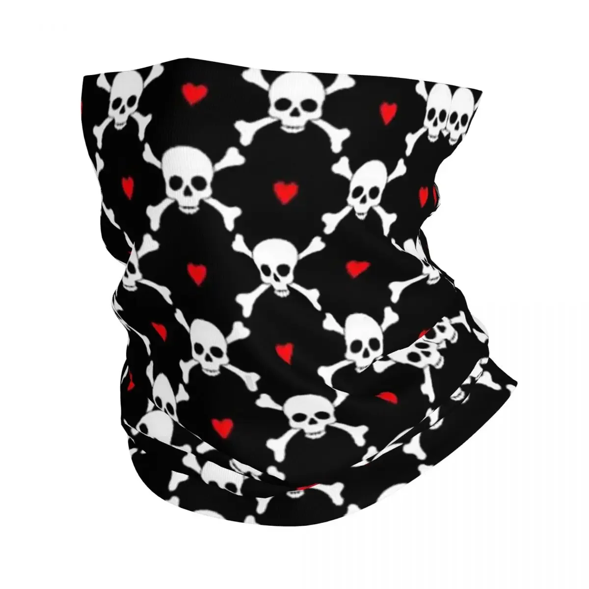 Unisex morte crânio impresso headband, bandana gótico, pescoço polainas, envoltório multi-uso, equitação adulta, respirável