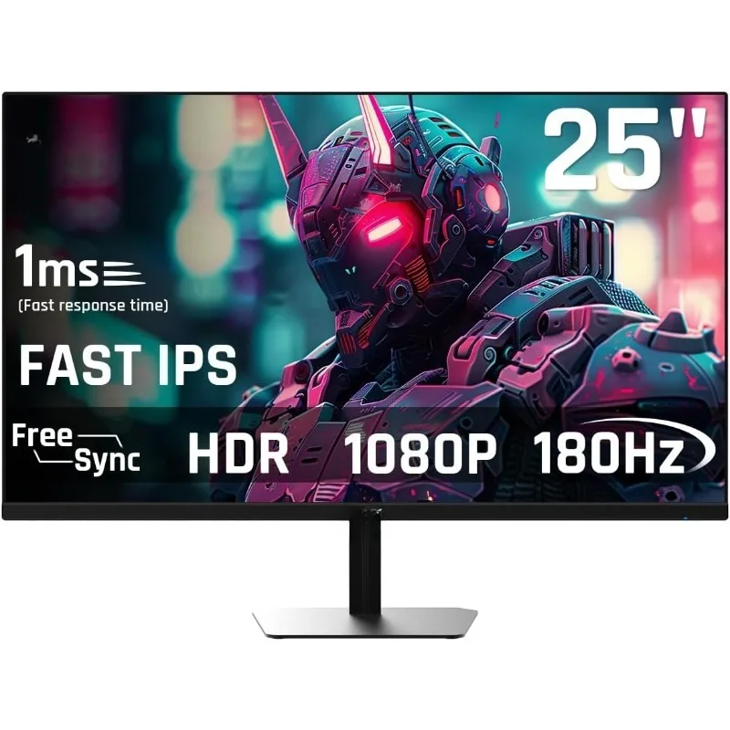 

KTC 24.5'' Gaming Monitor, FHD 1080P 180Hz (Up to 200Hz) Fast IPS 128% sRGB Computer Monitor, HDR10, Adaptive Sync, Eye Care