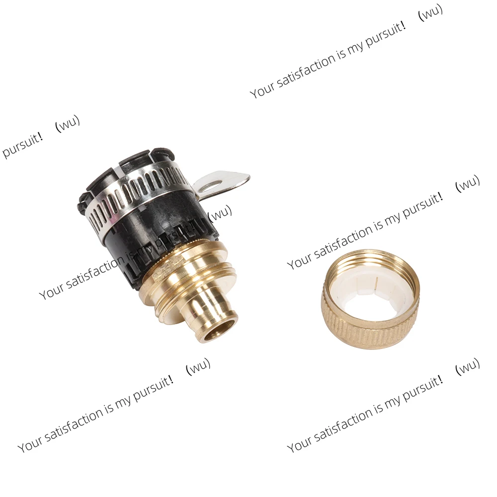 6 Threadless Universal Faucet Accessories Quick Connectors Brass Garden Watering Irrigation Hose Accessories