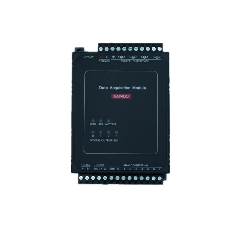 

TCP-507L 8AI Analog Acquisition Input 4DO relay Output Ethernet RS485 RS232 Modbus TCP&RTU