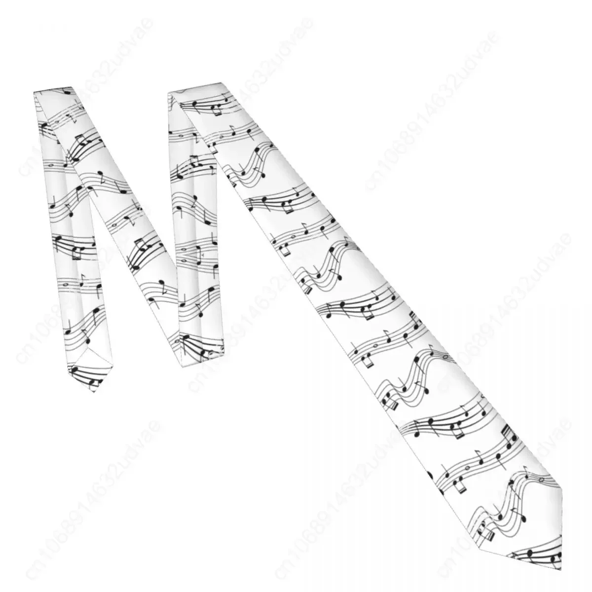 Casual Arrowhead Skinny Music Notes Illustration Necktie Slim Tie For Men Man Accessories Simplicity For Party Formal Tie