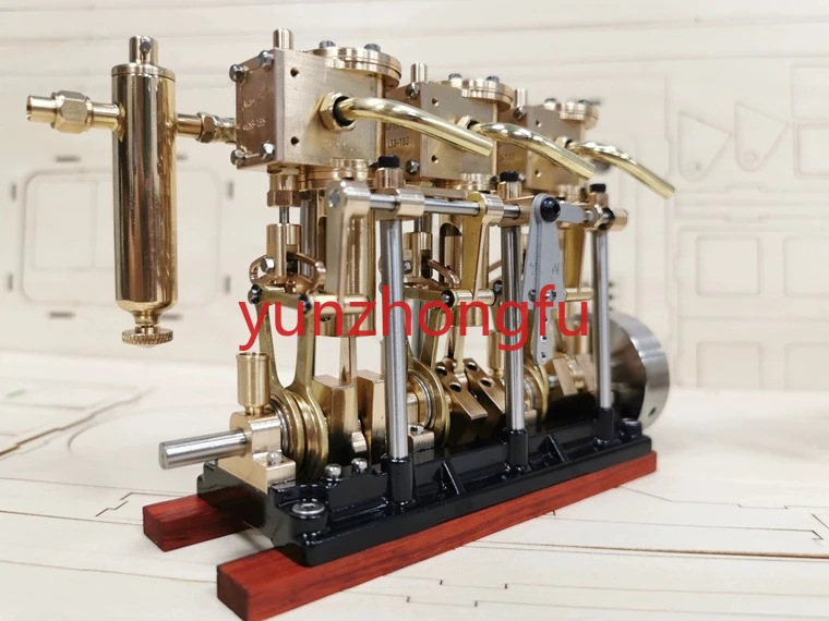 

Model Steam Engine, LS3-13s Twin-cylinder, Three-cylinder Steam Engine, High-torque Steam Ship Engine,