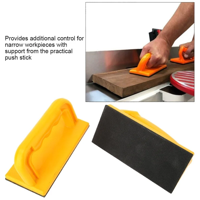 2 Stück praktischer Holzsägen-Push-Stick, schräger und gerader Sicherheits-Push-Block, Holzbearbeitungswerkzeug