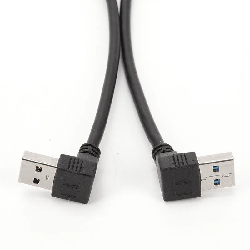 Delicate Texture-Usb 3.0 Angle 90 Degree Extension Cable Male To Female Adapter Cord Data