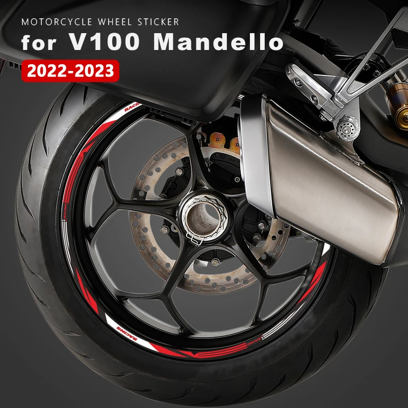 

Motorcycle Wheel Sticker Waterproof Decals for Moto Guzzi V100 Mandello Accessories 2022 2023 17 Inches Tire Rim Stickers