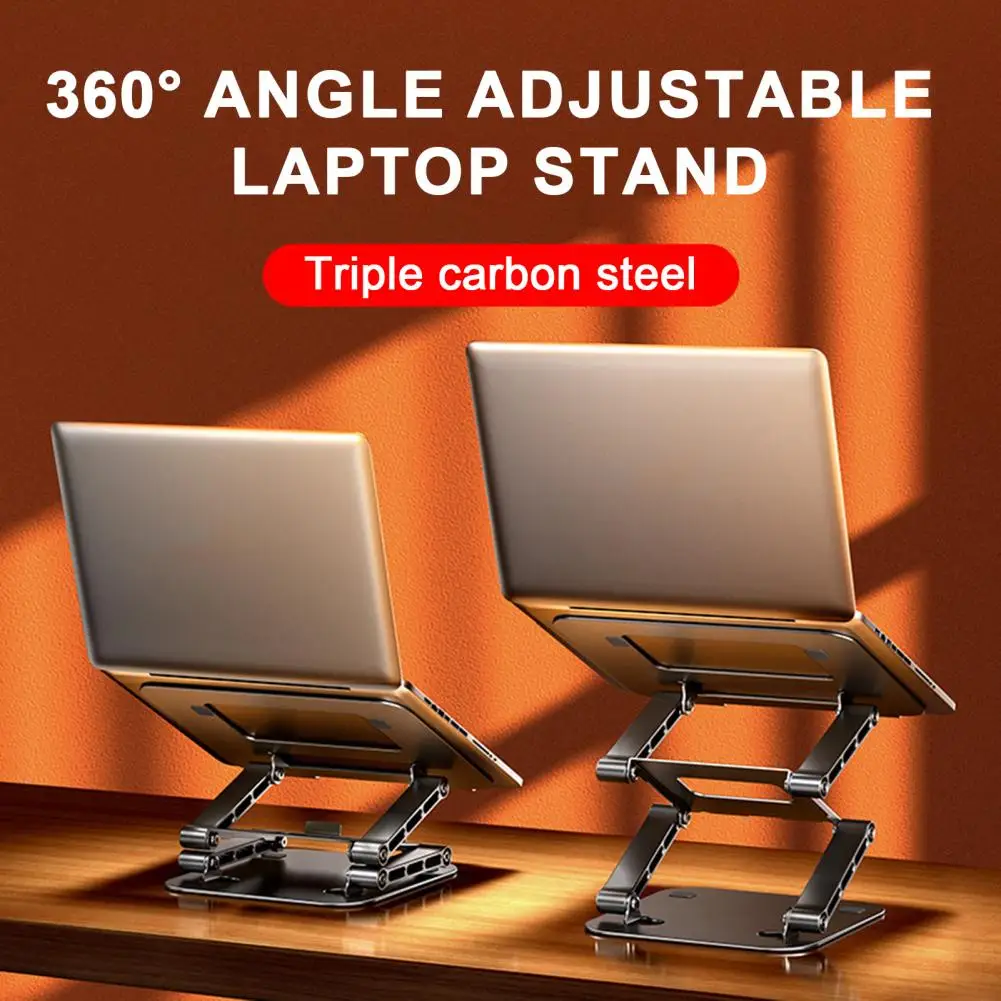 Laptop Stand Portable Laptop Stand Ergonomic Stainless Laptop Bracket Stand with Adjustable Height Anti-skid Design for Stable