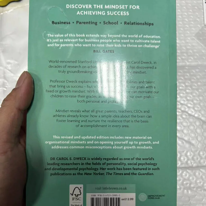 Dr. carol s., edição atualizada Dweck Changing The Way You Think to Fulfil Your Renewable Book, English