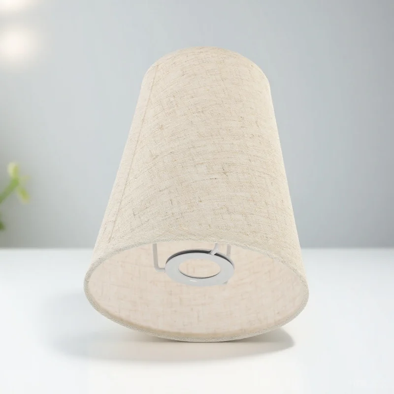 

Linen Fabric Lamp Shade Modern Replacement Cover For E14 Table Desk Floor Lamp Decorative Light Soften Bedroom Living Room Use