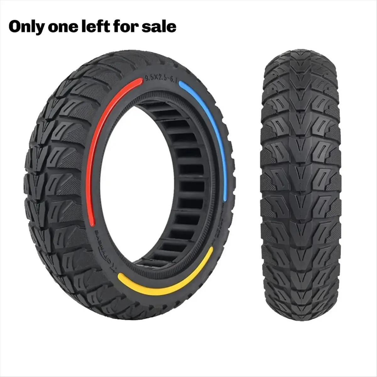 إطار صلب 9.5x2.5-6.1 للسكوتر الكهربائي، عجلات بديلة للطرق الوعرة، إطار مطاطي بدون أنبوب لـ KQi3 Pro/Max/Sport #5