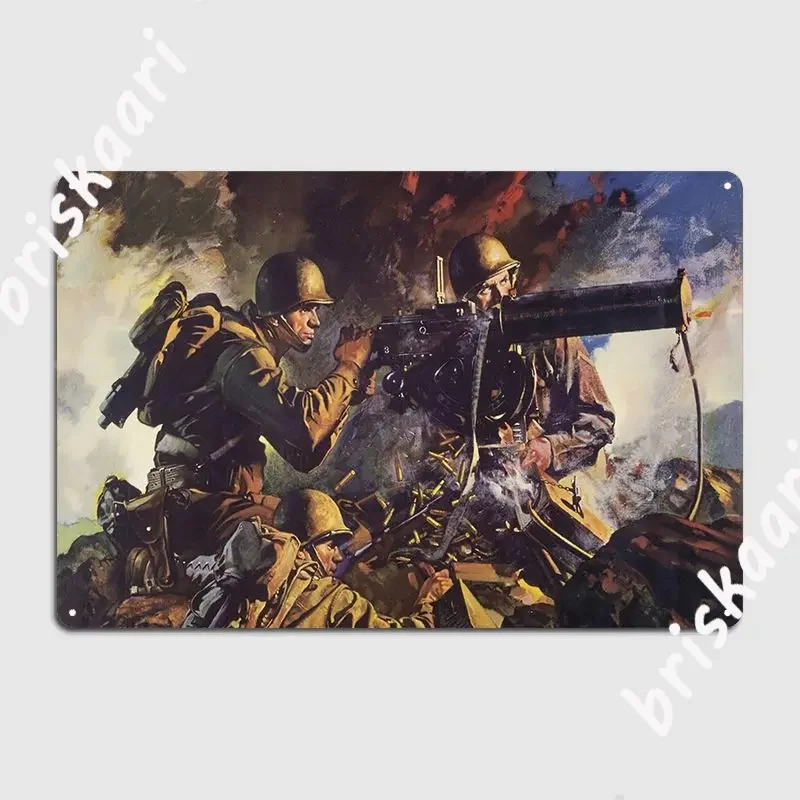 Army Courage Infantry United States Army Metal Sign Club Home Funny Plaques Club Bar Tin Sign Poster
