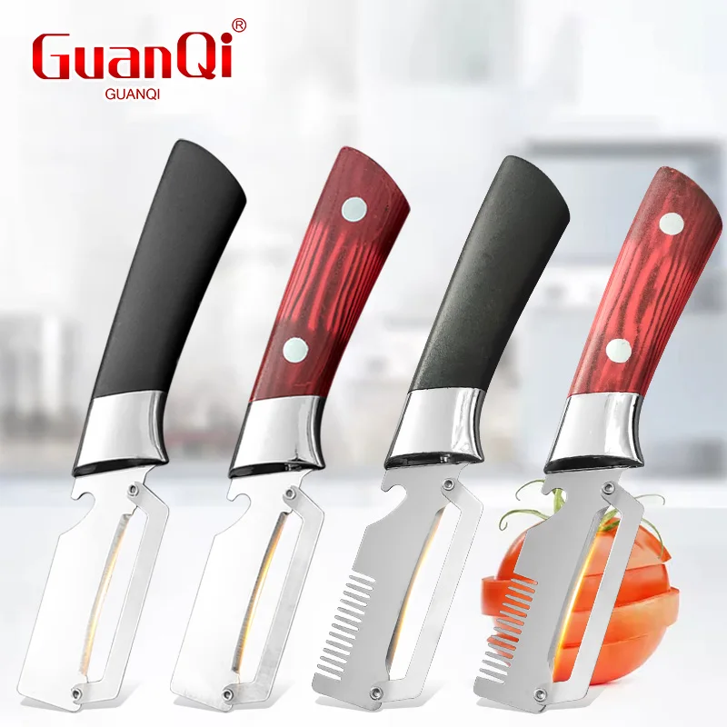 Kitchen Peeler for Household Potato Carrot Scraping Tools Stainless Steel Vegetable Fruit Peeler Multi‑Function Fruit Knife
