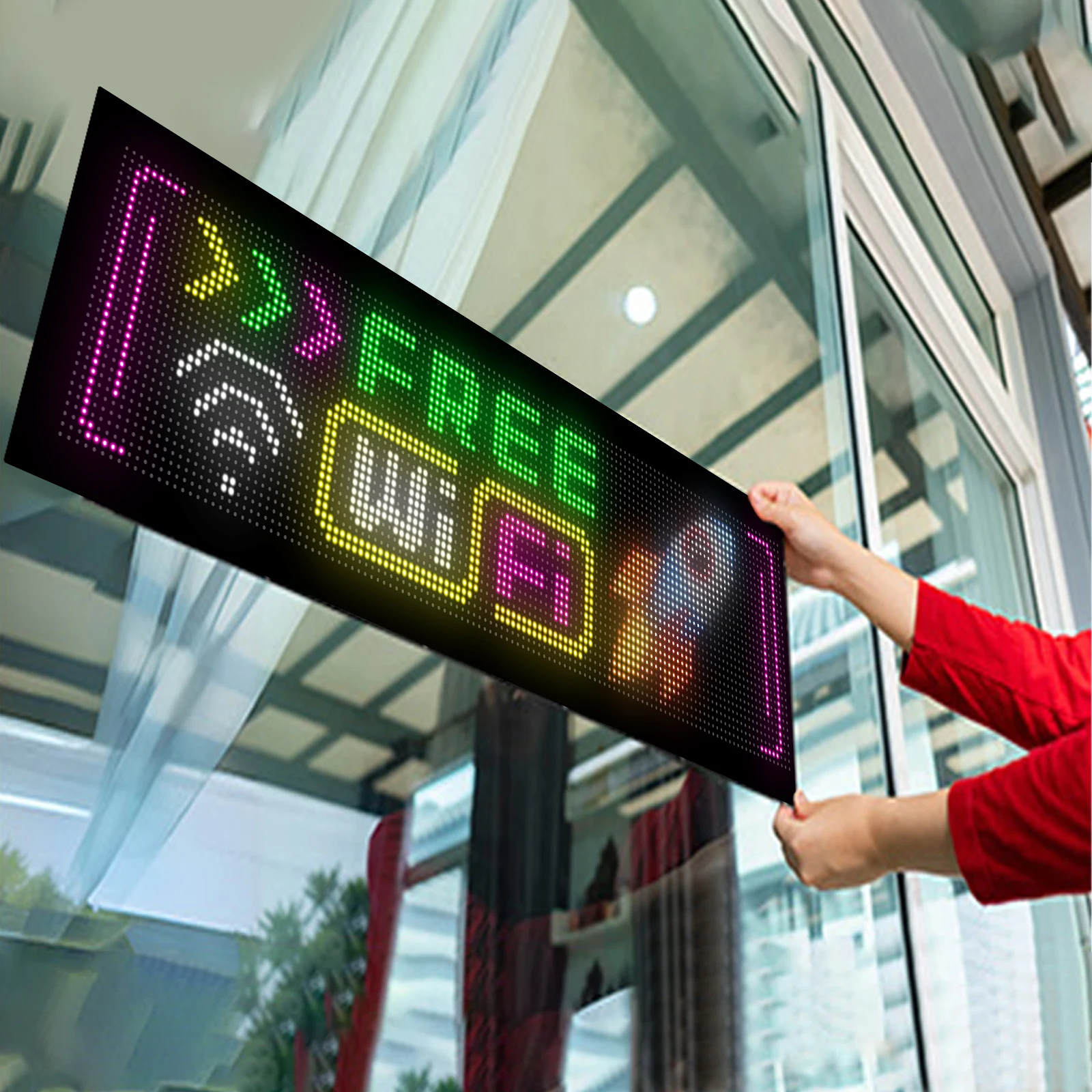 مرنة قابلة للبرمجة LED مصفوفة لوحة ضوء الليل شاشة لينة التمرير الرسوم المتحركة التحكم في تطبيق الهاتف المحمول للإعلان DIY الطرف