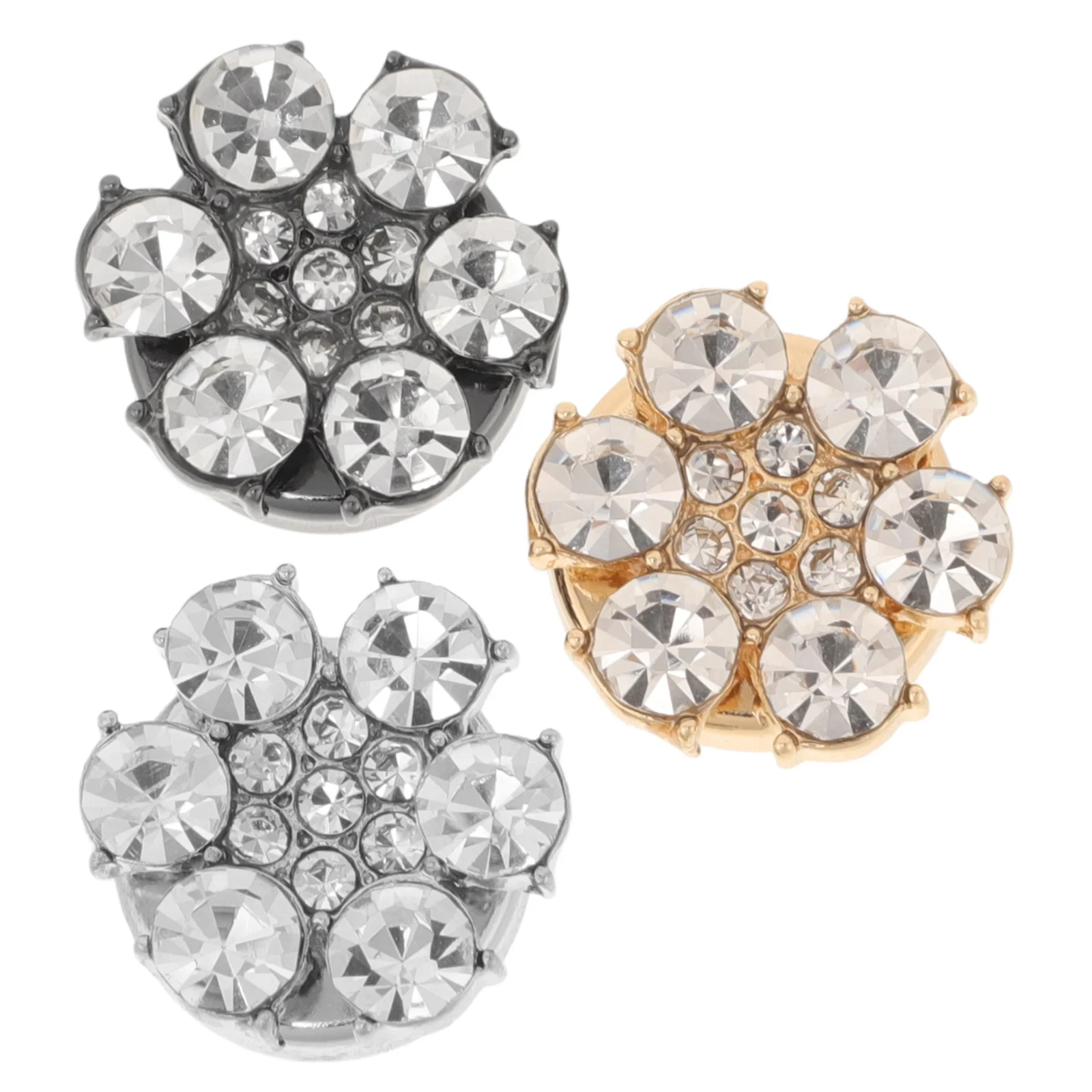 3 шт. запонки с цветком, винтажные булавки для одежды, шпильки с плоской задней частью, цинковый сплав, стильные женские пуговицы для джинсов Iinks 3 шт. запонки с цветком, винтажные булавки для одежды, шпильки с плоской задней частью, цинковый сплав, стильные женские пуговицы для джинсов Iinks