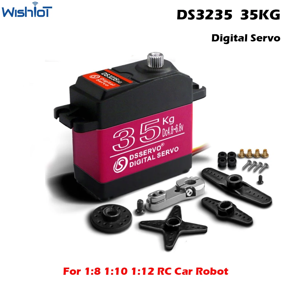 

DS3235 35KG Digital Servo High Torque IP66 Waterproof Full Metal Gear for 1:8 1:10 1:12 RC Car Crawler Vehicle Robot 180/270°