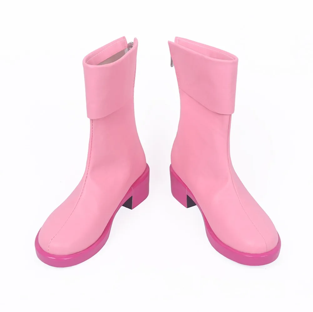 Anime Tashigi Custom Made Cosplay Shoes Pink Boots Halloween Props - view 4