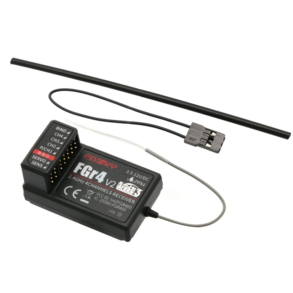 Flysky FS-FGr4 V2 Receiver 2.4Ghz 4CH AFHDS3 Receiver for Flysky Noble FS-NB4 Transmitter