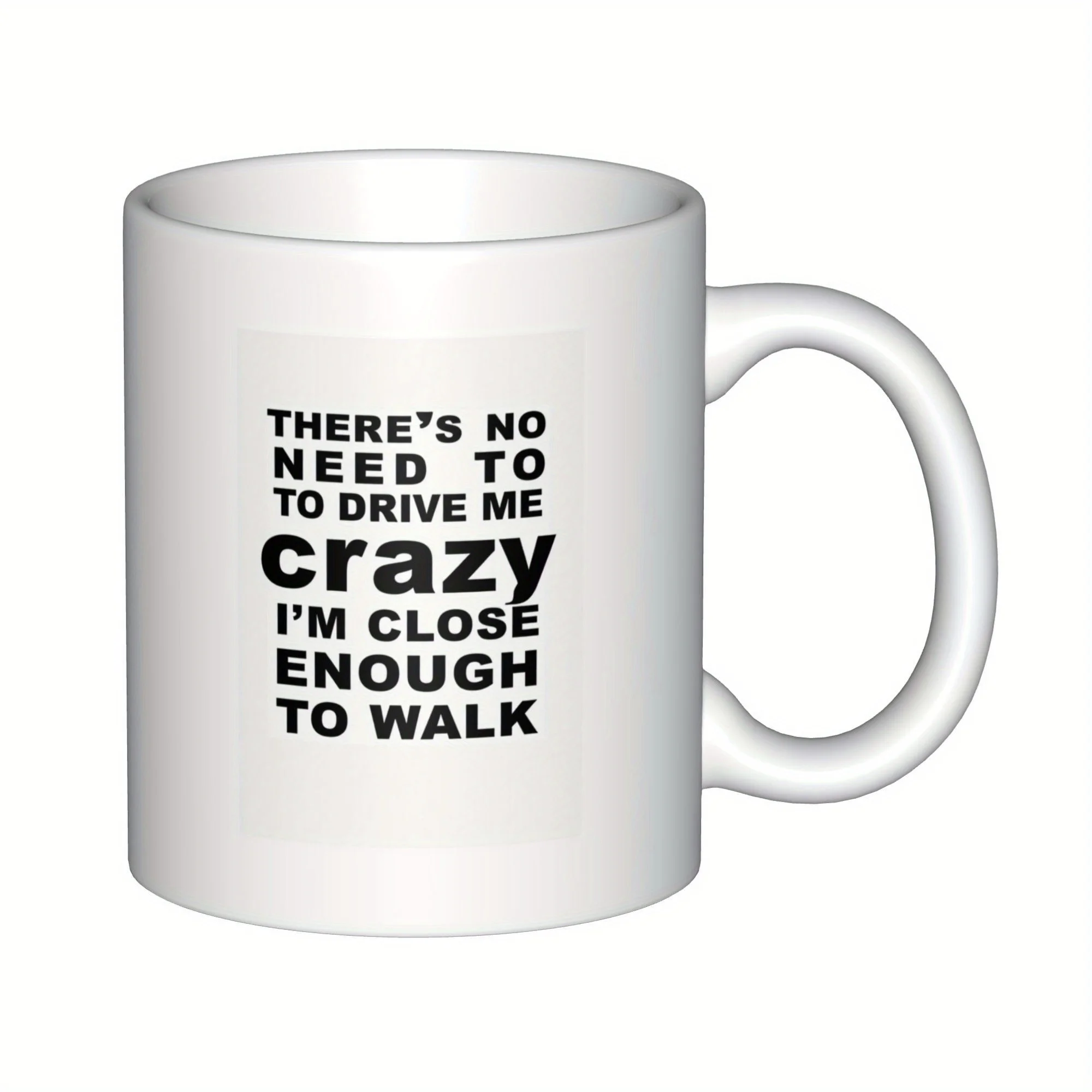 

Close Enough to Walk" Golf Humor Mug 11oz – Bold Black Slogan Ceramic Cup for Golfers, Outdoor Lovers, Microwave & Dishwasher