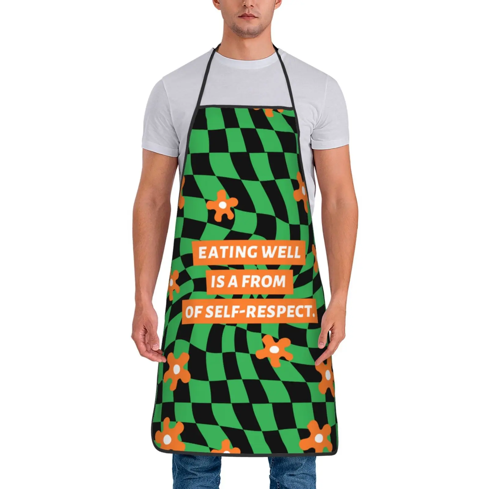 تناول الطعام بشكل جيد هو مريلة تحافظ على الذات الشيف الطبخ الخبز Tablier مريلة مقاومة للماء تنظيف المطبخ بينافور للنساء والرجال