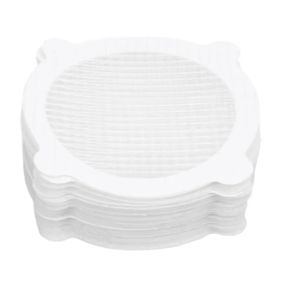 

50pcs Disposable Shower Drain Hair Catcher Hair Trap for Shower Drain Mesh Stickers Shower Strainer for Bathroom Tub Kitchen Si