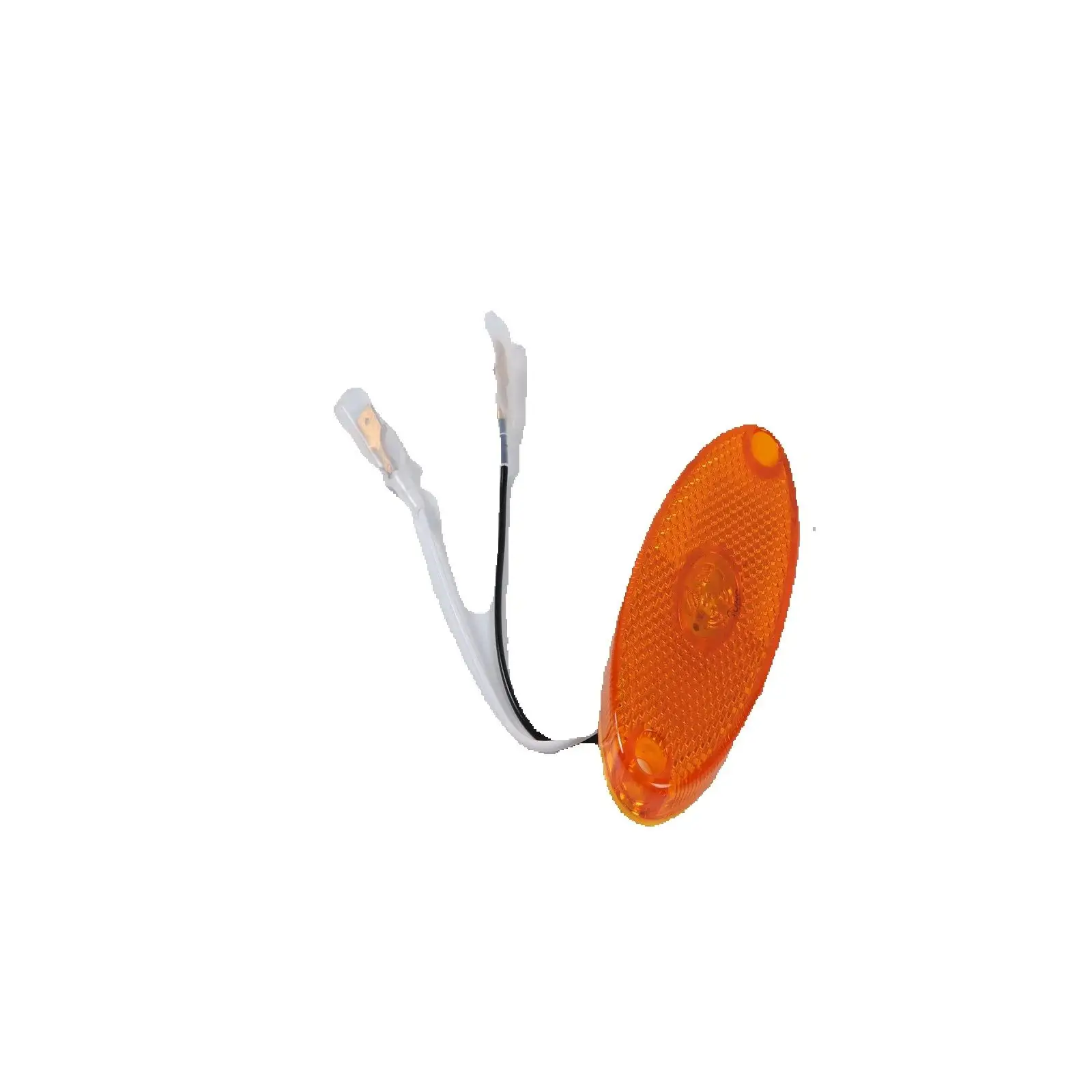 

1шт 12В Янтарный овальный светодиодный боковой габаритный фонарь для автомобиля, грузовика, автобуса