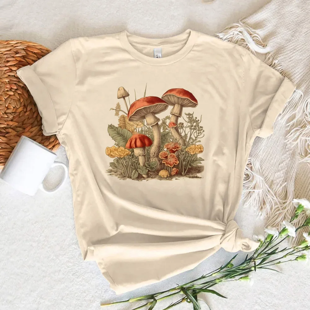 

Mushrooms t-shirts women graphic anime streetwear top female harajuku clothes