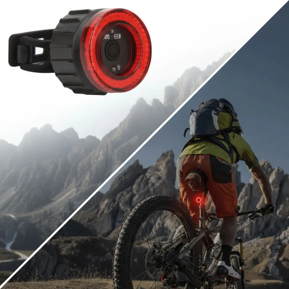 

IPX5 Waterproof Smart Bike Tail Light Rechargeable LED Sensing Bike Brake Tail Light 420mAh Smart Bike Brake Tail Light