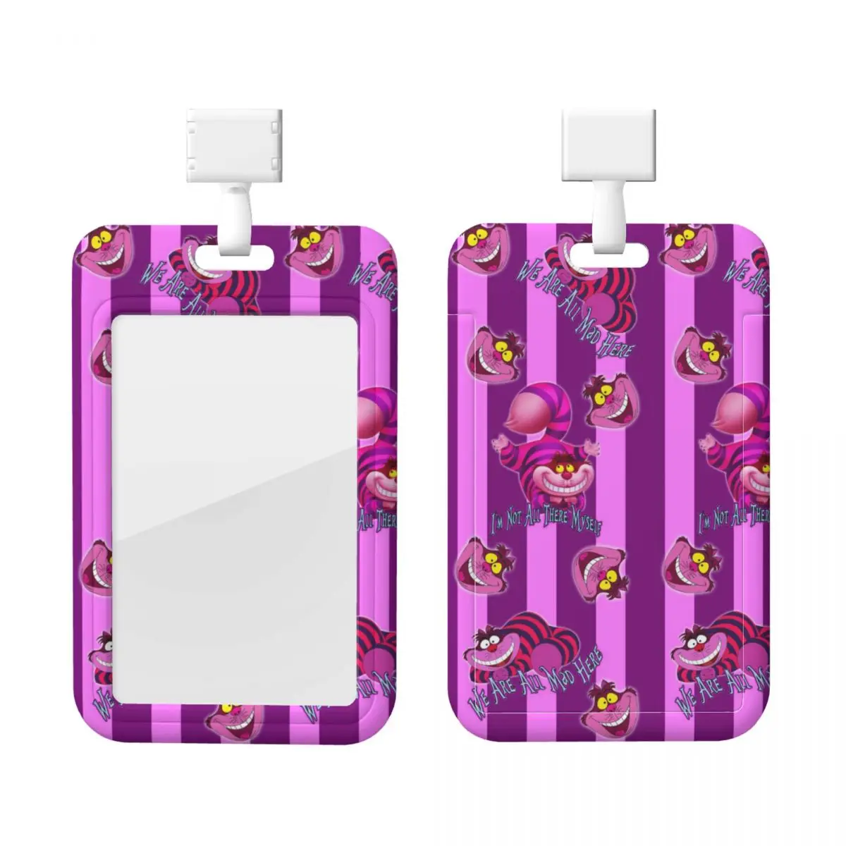 

Пользовательский чеширский кот, держатель для бейджа, держатель для карт для мужчин и женщин, Алиса в стране чудес, шейный ремешок, ID, держатель для учетных данных для медсестры