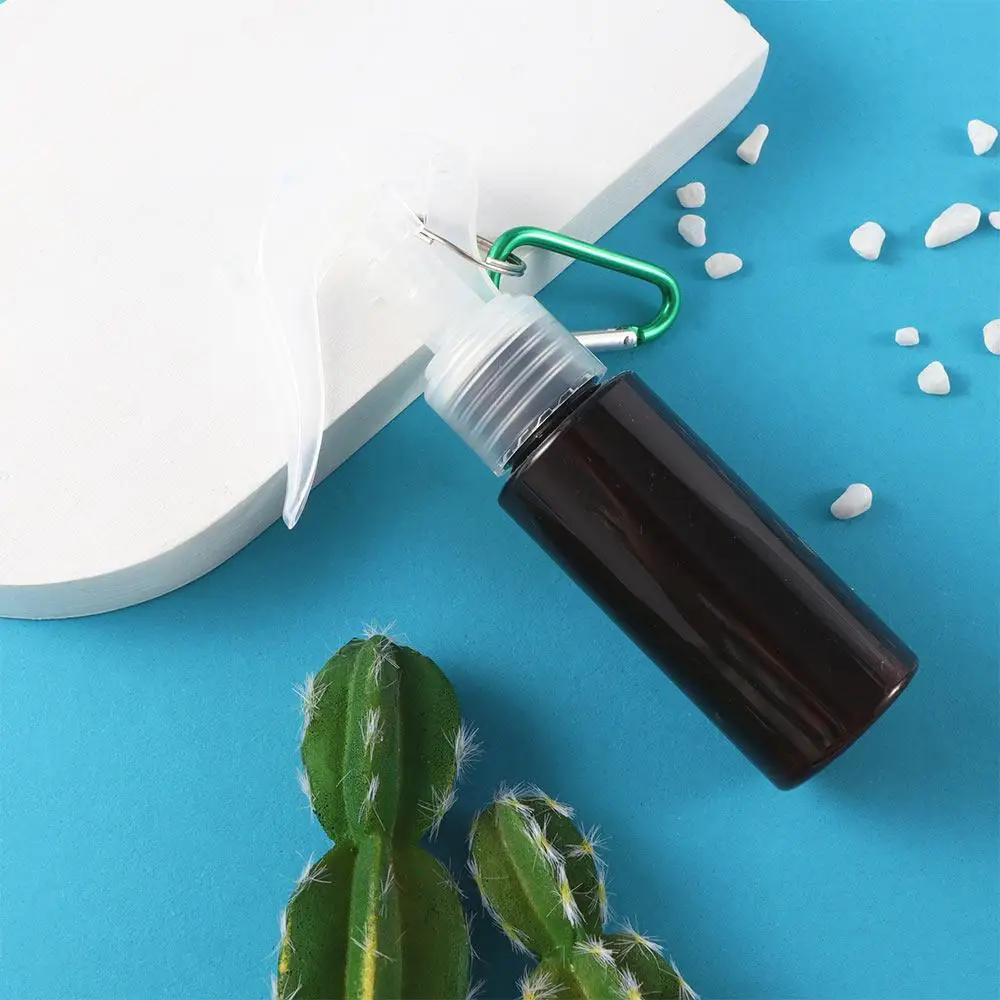 Atomizzatore Disinfettante per le mani Sapone per le mani da viaggio Bottiglie spray con grilletto Bottiglie riutilizzabili Flacone spray con moschettone portachiavi