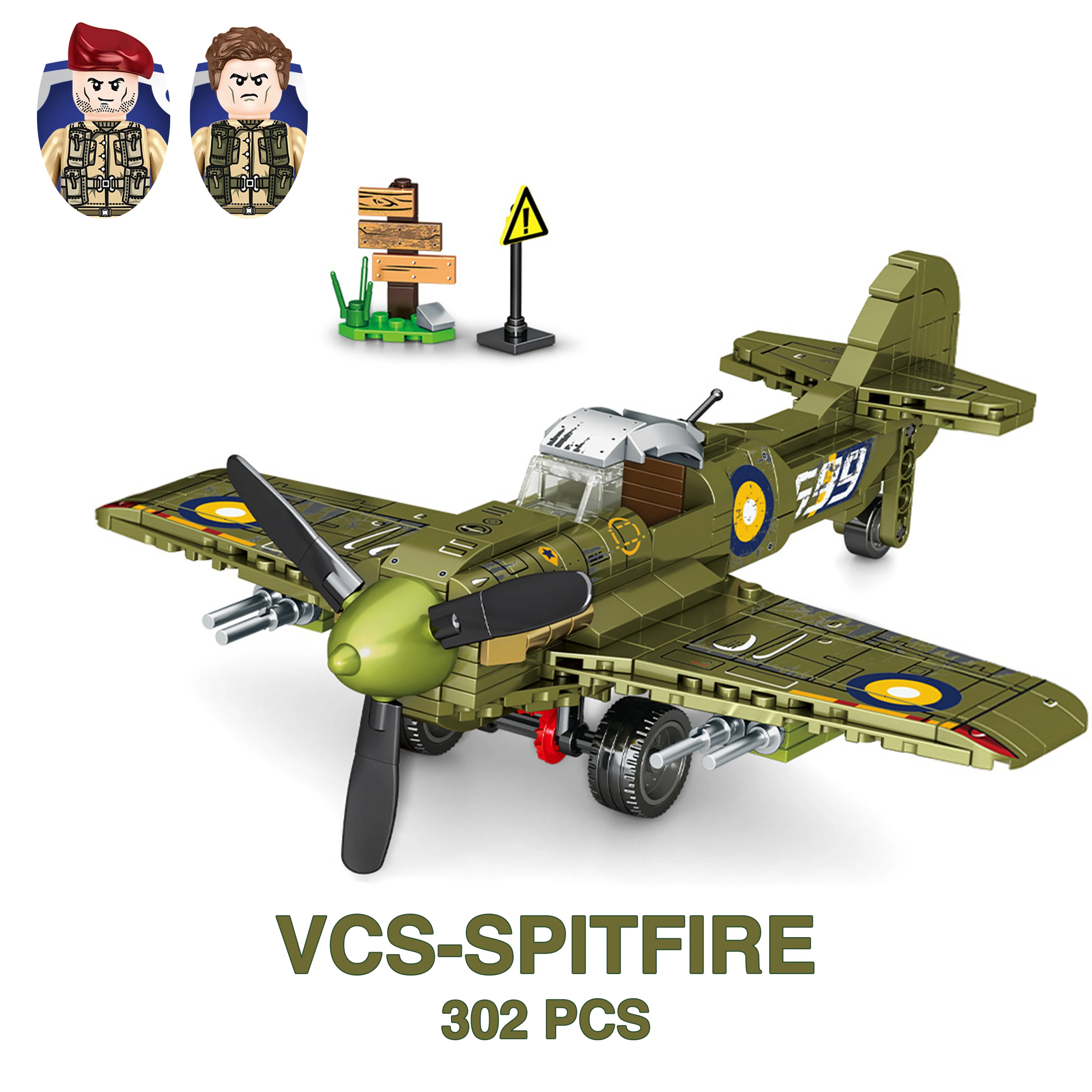 Military Vehicle WC54 Ambulance Fighter Tank Airplane Army WW2 Soldier Weapon Model Building Block Brick Children Kids Gift Toys