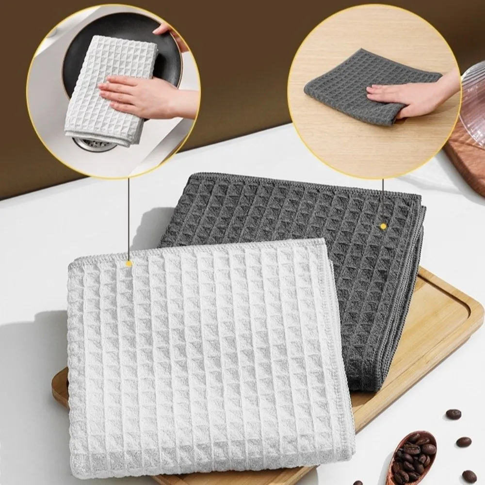 Useful Super Absorbent Barista Bar Towel Square No Lint Coffee Machine Towels Soft Dish Drying Towels Cleaning Accessories