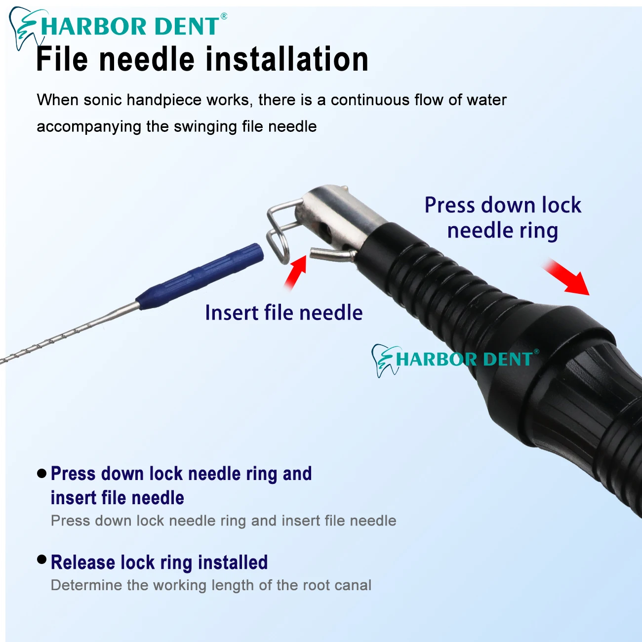 Sonic Air Driven Endo System Endodontic Dental Handpiece Fit Micro Mega MM1500 Dental Root Canal Irrigation Dentist Equipment