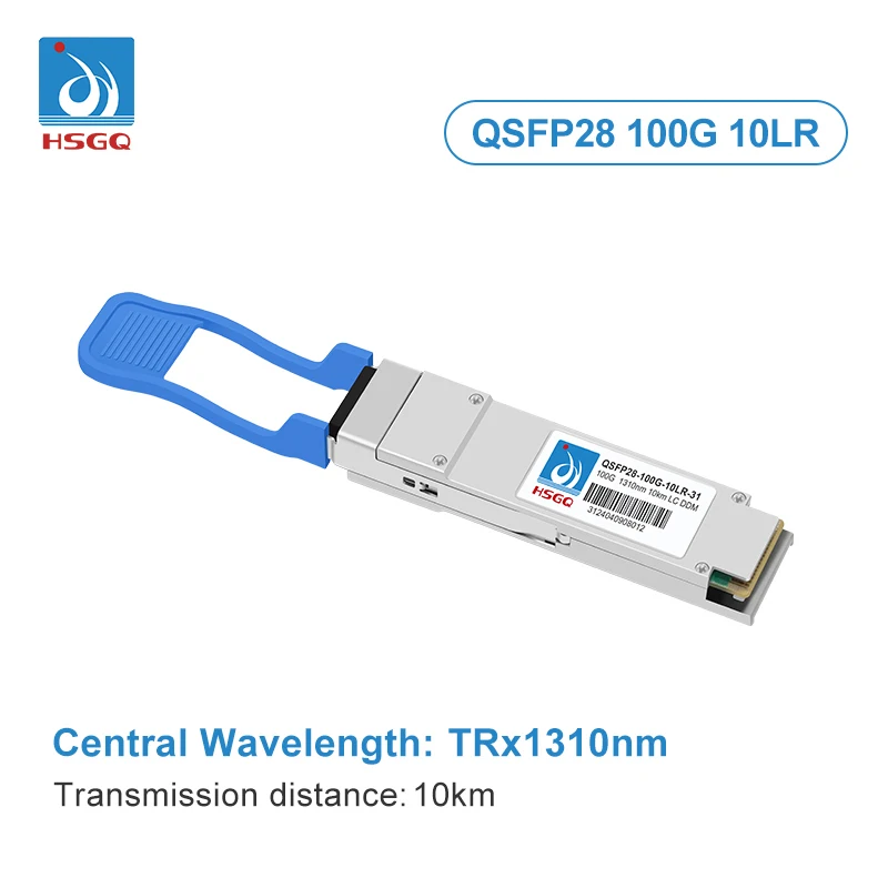 Dell 407-BCDH Compatible 100GBASE-LR4 QSFP28 1310nm 10km DOM Duplex LC/UPC SMF Optical Transceiver Module