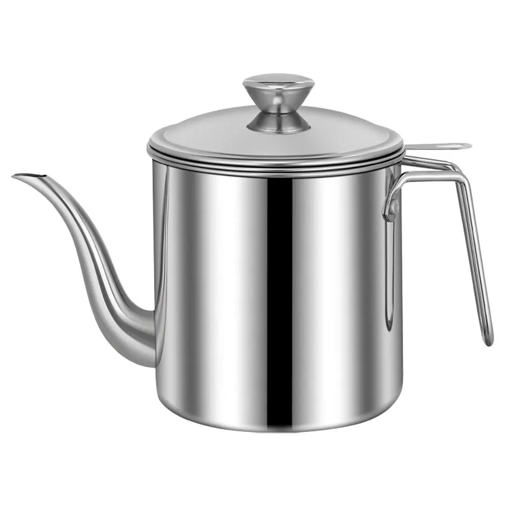 

Pot With Strainer Stainless Steel Grease Container For Bacon Grease Oil Storage Kitchen Oil Dispenser Fat Collector No