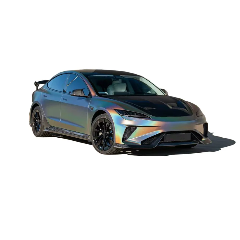 High Quality Hacker Facelift Body Kit Front Rear Bumper Hood Side Skirts Rear Diffuser Spoiler Tuning Accessories For Model 3 Hi