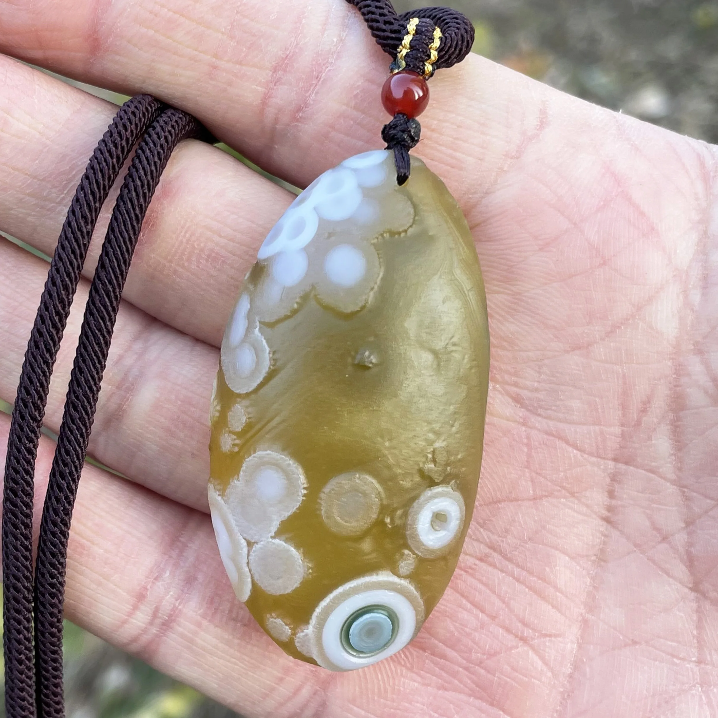 Natural Sardonyx Agate Pendant Alxa Gobi Rock Unpolished Energy Crystal Quartz Necklace Reiki Healing Stone DIY Home Decor