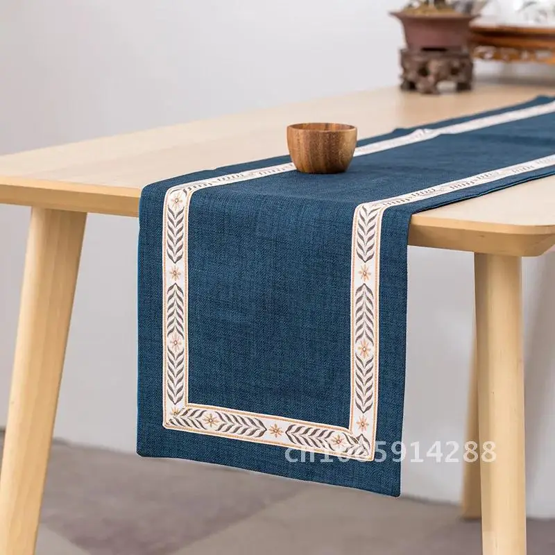 

New Chinese Geometric Pattern Coffee Table Coffee Table Runner Mantel TV Cabinet Living Room Dining Room Decorative Table Flag