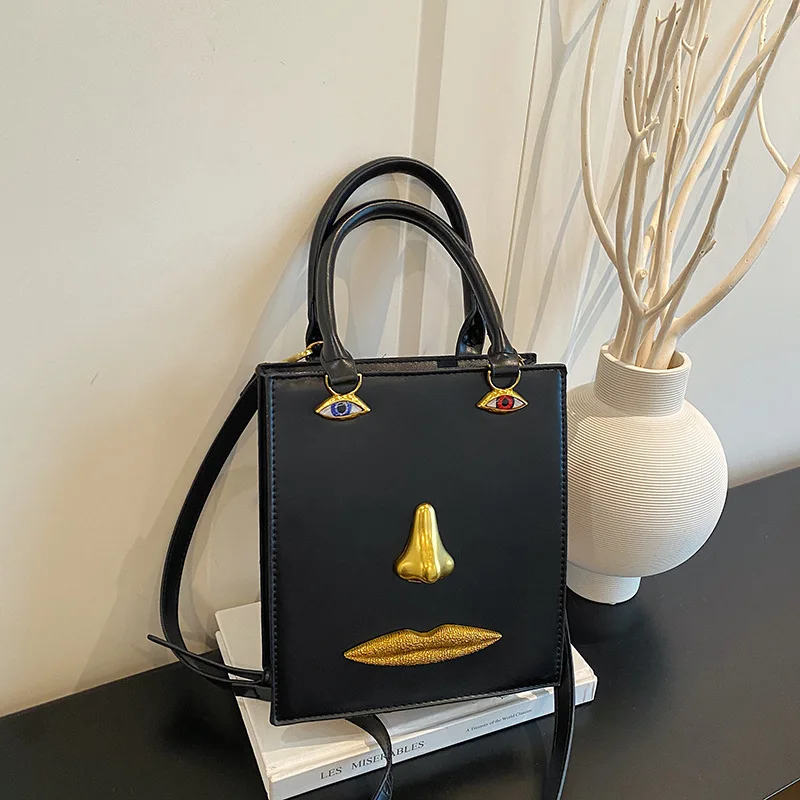 

Jewelry Eyes Face Bags for Women Handbags Harajuku Box Shoulder Bag Funny Purses for Women Party Evening Bag NEW Crossbody Bags
