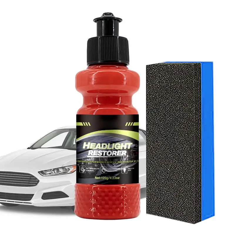 Headlight Lens Restorer Renewal Refurbishment Lotion Headlight Cleaner Automotive Lights Restorer Powerful Protective Removes