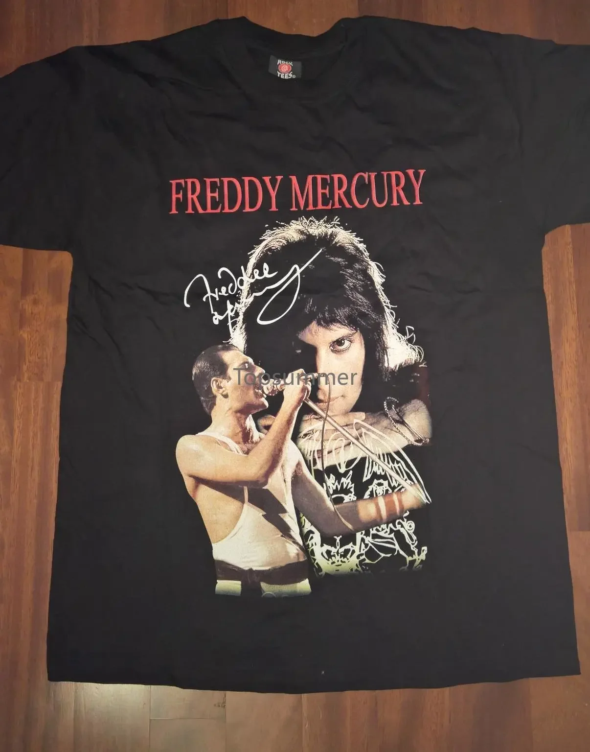 Camiseta de Queen Freddie Mercury para hombre, Camisa de algodón de manga corta, nueva moda, Verano