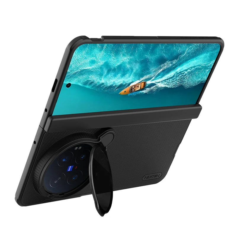 For VIVO X Fold 6 Nillkin Magnetic Case TPU+PC Super Frosted Prop Fold Hard PC Camera Protector with Stand Cover Protection Case